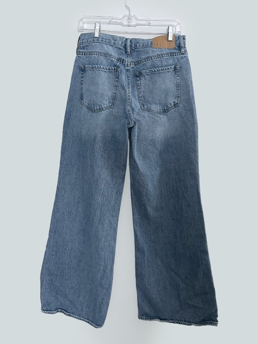 PacSun Lena Low Rise Baggy Jeans Size 26 Wide Leg Y2K Medium Wash Streetwear - Picture 4 of 8